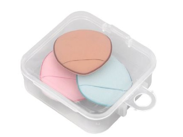 Набор спонжей для макияжа в контейнере 